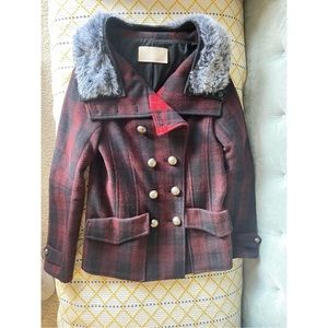 Rebecca Minkoff Plaid Coat